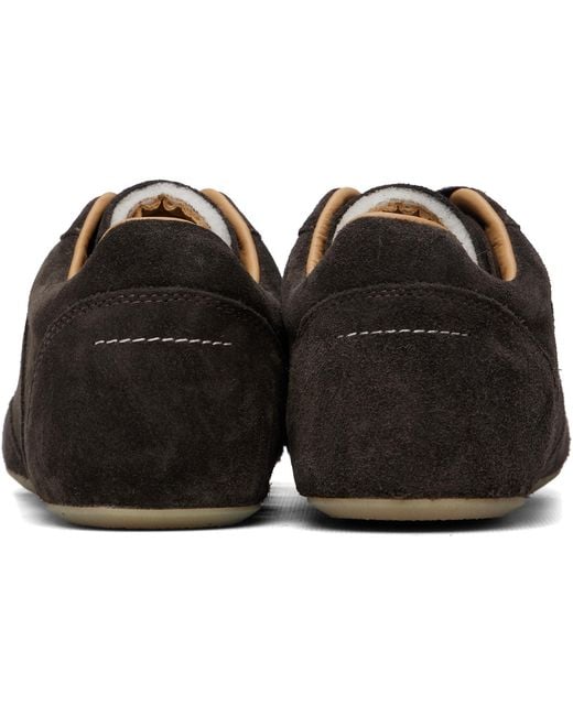 MM6 by Maison Margiela Brown Lace-Up Sneakers