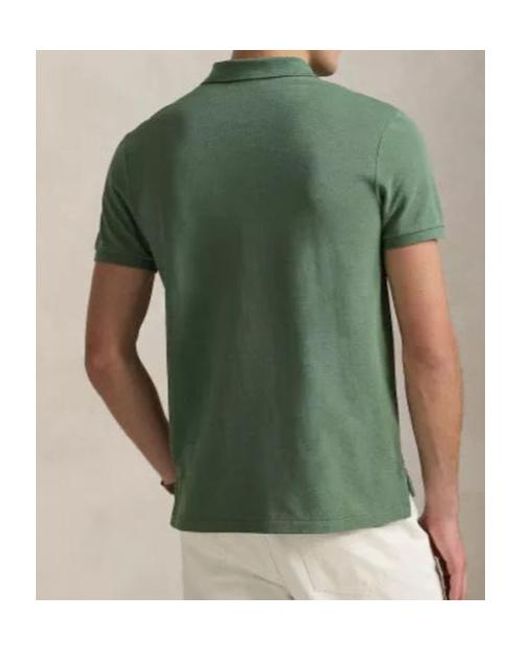 Polo Ralph Lauren Green Logo-Embroidered Straight Hem Polo Shirt for men