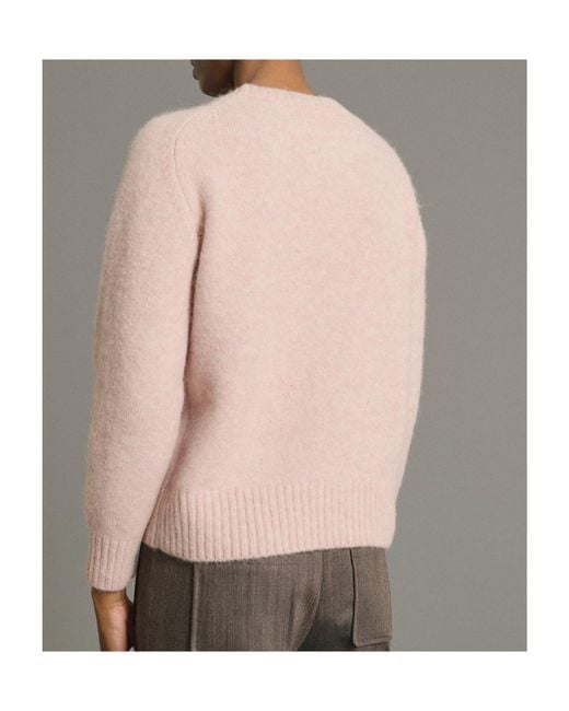 Soeur Pink Envie Crewneck Knitted Sweater