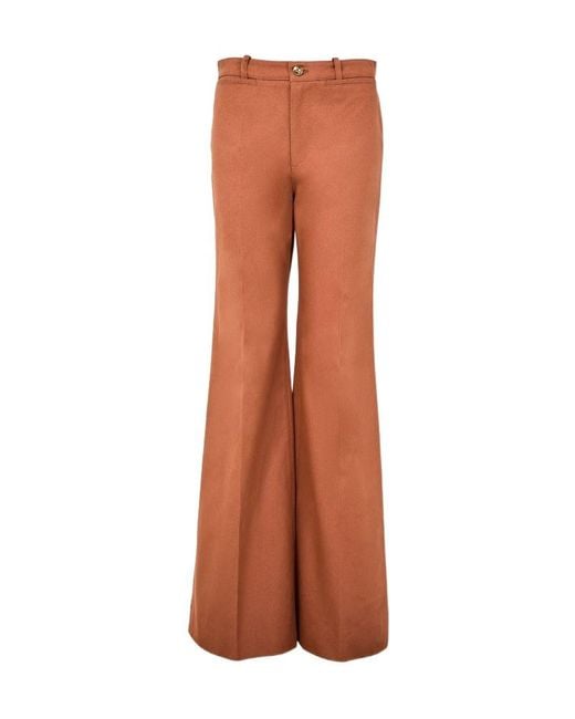 Chloé Brown Flared Pants