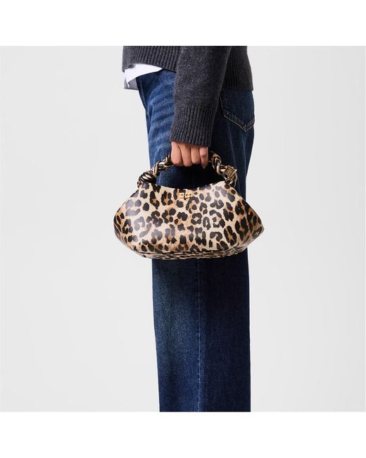 Ganni Metallic Print Crossbody Bag