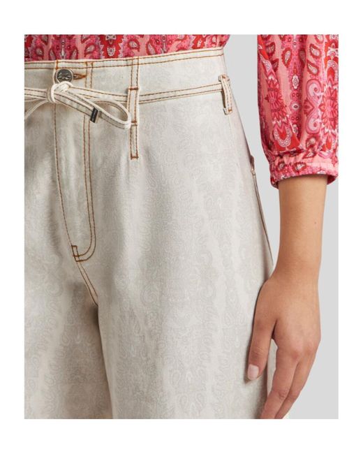 Etro White Wide-Leg Trousers