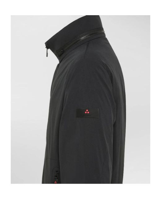 Peuterey Black Logo Patch Pull-Out Hood Jacket for men
