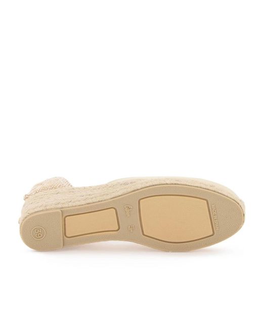 Castaner Natural Castañer Carina Ankle Strapped Wedge Espadrilles