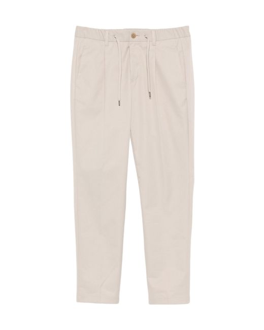 Herno Natural Drawstring Ruched Casual Pants for men