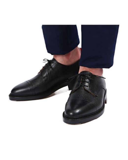 Thom Browne Black Lace-Up Casual Shoes for men