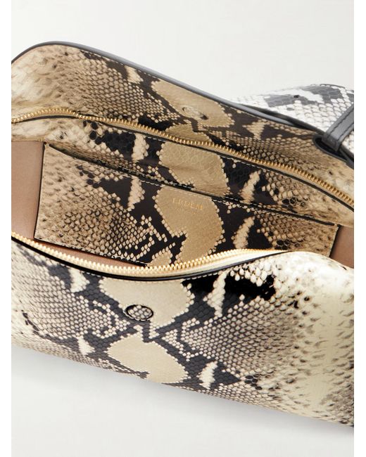 Erdem Metallic East West Bloom Shoulder Bag