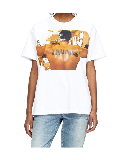 DIESEL White X Tom Of Finland Foundation Pr-T-Norm-Tom25-1 T-Shirt for men