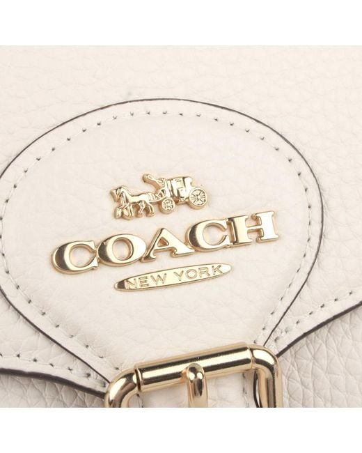 COACH Natural Amelia Saddle Shoulder Bag