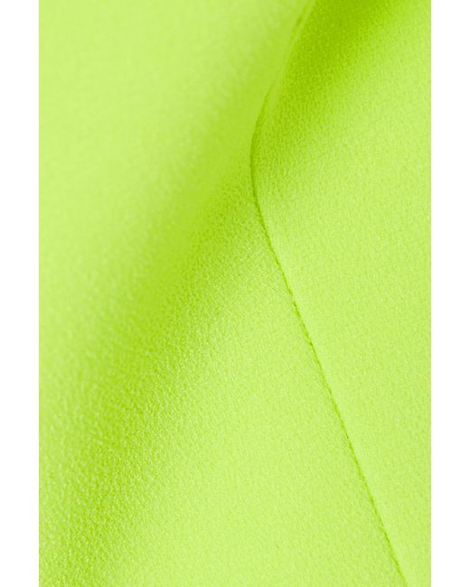 Alex Perry Green Auden Crepe Mini Dress