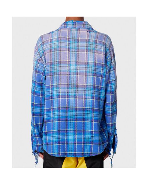 GALLERY DEPT. Blue Marley Flannel Shirt for men