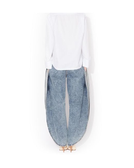Alaïa Blue Alaïa Petal Denim Jeans