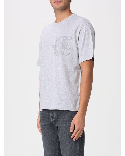 Etro White Regular Fit Crewneck T-Shirt for men