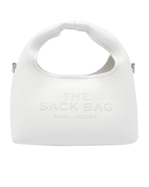 Marc Jacobs White The Micro Crossbody Sack Bag