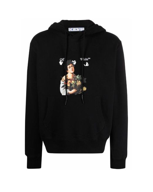 Off-White c/o Virgil Abloh Black Caravaggio Boy Hoodie for men