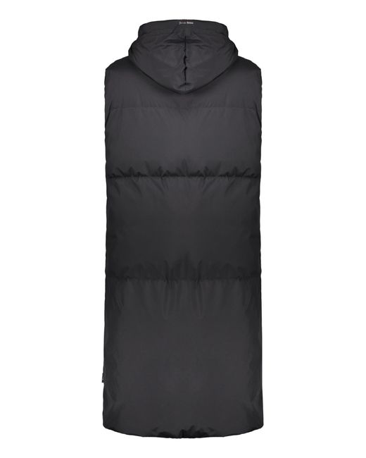 Herno Black Long Hooded Padded Coat