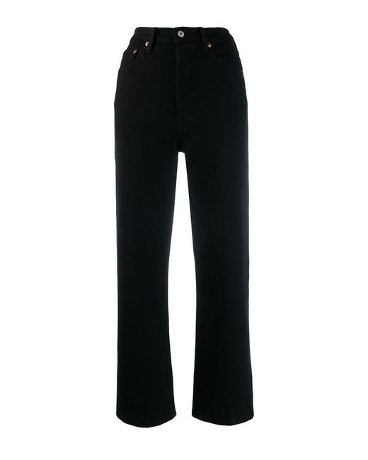 Levi's Black Ribcage Ankle Denim Pants