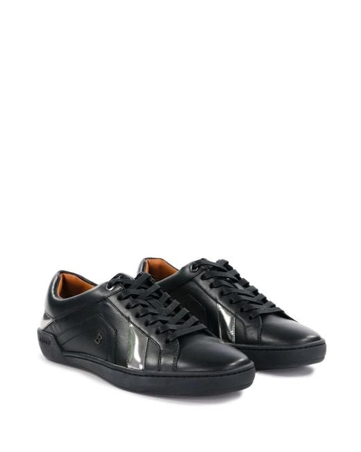 Bally Black Logo Casual Sneakers for men
