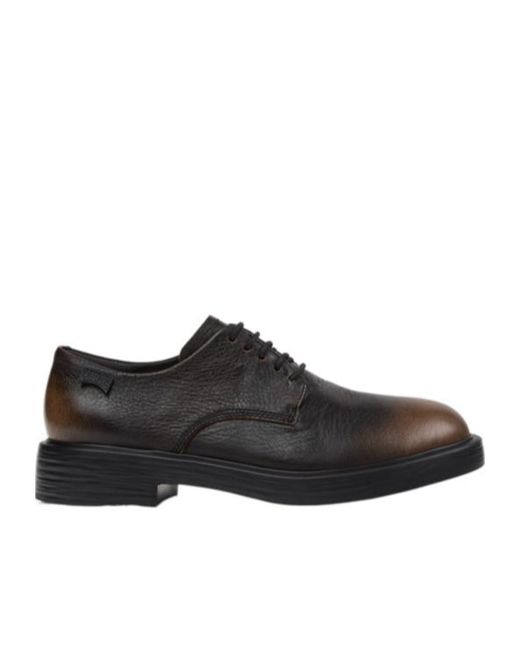 Camper Black Leather Shoes For for men
