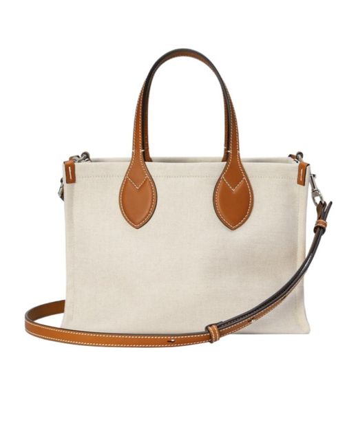 Gucci Natural Logo Printed Mini Tote Bag