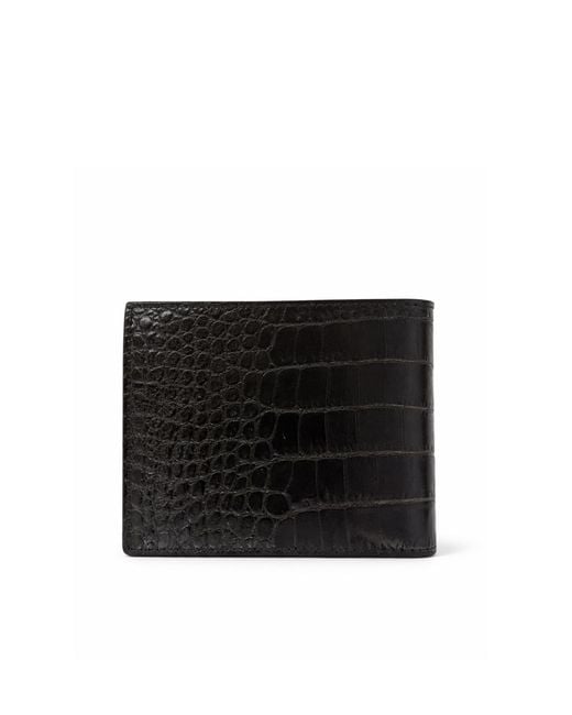Tom Ford Black Logo Printed Embossed Wallet for men