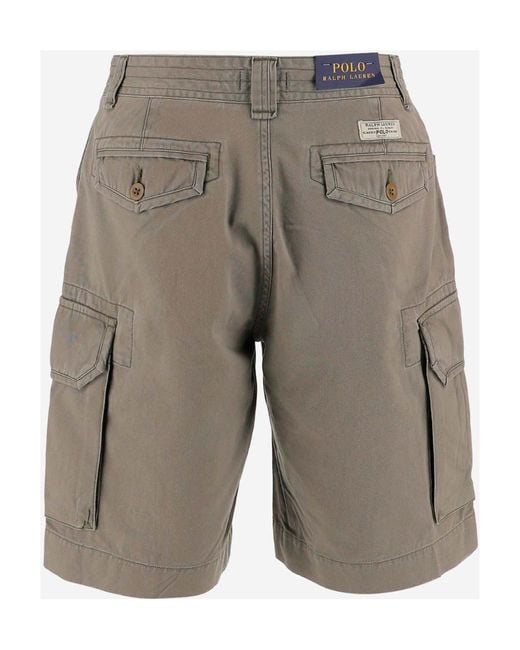 Polo Ralph Lauren Gray Gellar Classic Fit Cargo Shorts for men