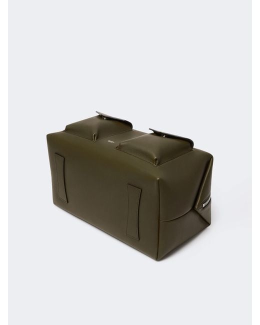 Max Mara Green Holdallcargo Large Boston Bag