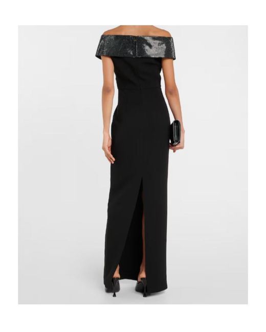 Roland Mouret Black Off Shoulder Dress