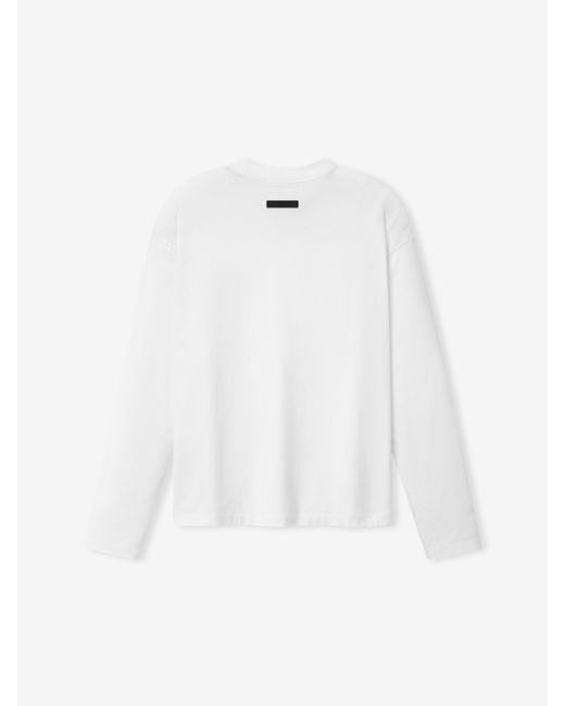 Fear Of God White Long-Sleeved T-Shirt for men