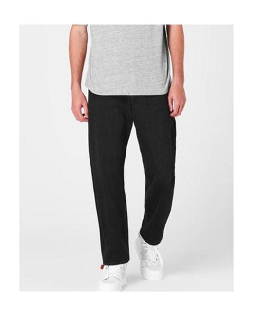Acne Black Logo Jeans for men