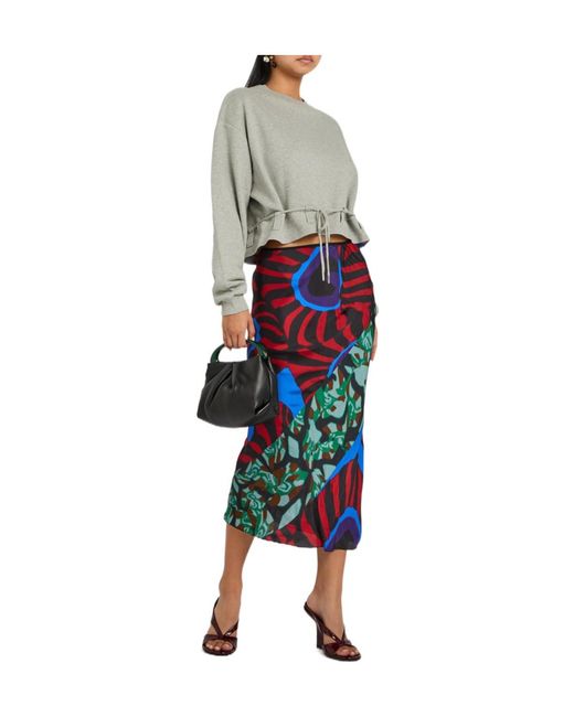 Dries Van Noten Gray Hasterfiela Drawstring Cotton Sweatshirt