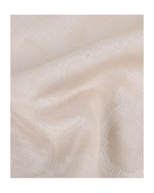Ferragamo White Gancini Stole Scarf