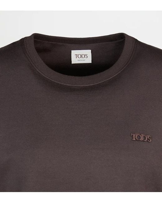 Tod's Black Crew Neck T-Shirt