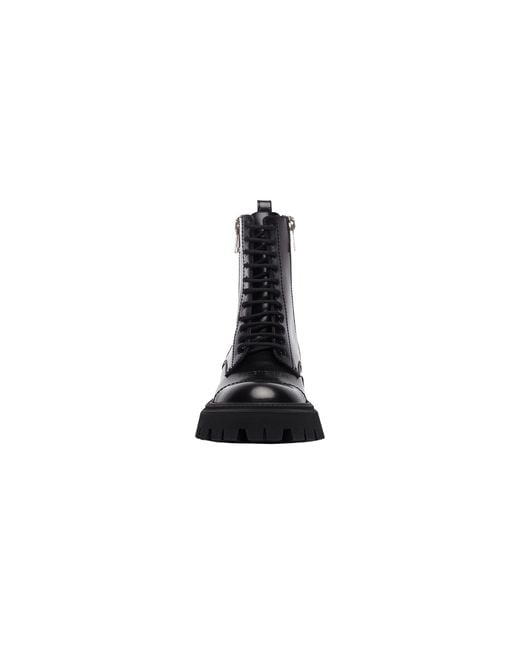 Balenciaga Black Tractor 20Mm Lace-Up Boot
