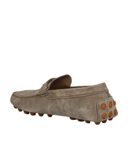 Tod's Gray Gommino Slip-On Loafers for men