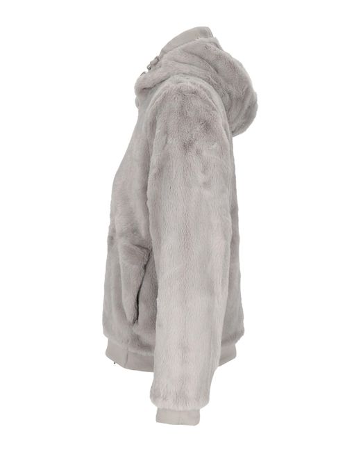 K-Way White Reversible Logo Coat