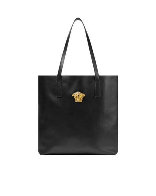 Versace Black Medusa Top Handle Bag for men