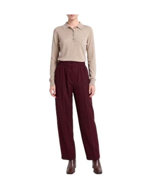 Sportmax Purple Loose Trousers