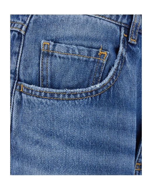 ICON DENIM Blue Jeans With Belt Loops