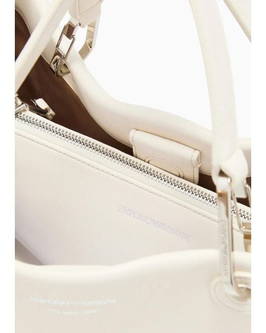 Emporio Armani Natural Leather Shoulder Bag