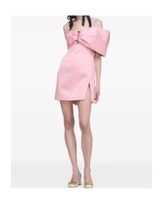 Marc Jacobs Pink Bow-Decorated Mini Dress