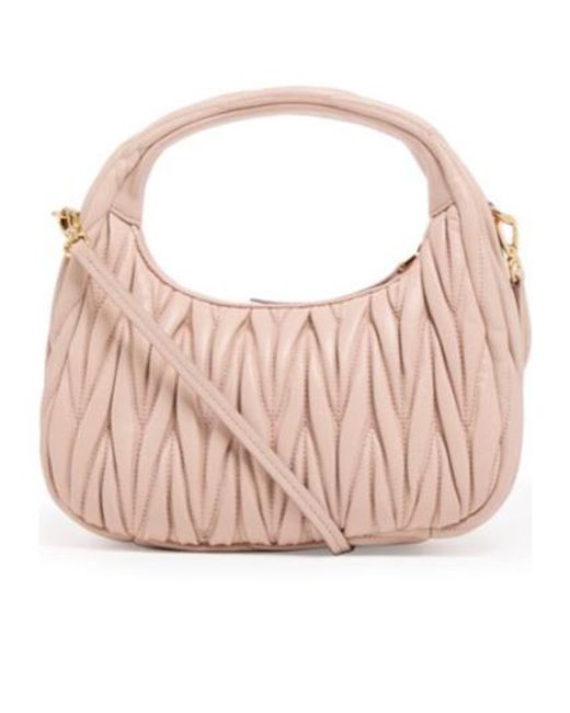 Miu Miu Pink Wander Quilted Shoulder Bag