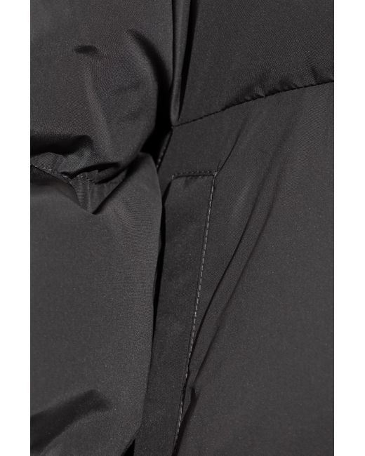 Balenciaga Gray Logo Printed Padded Jacket