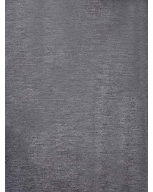 Zanone Gray Long-Sleeve Crewneck T-Shirt for men