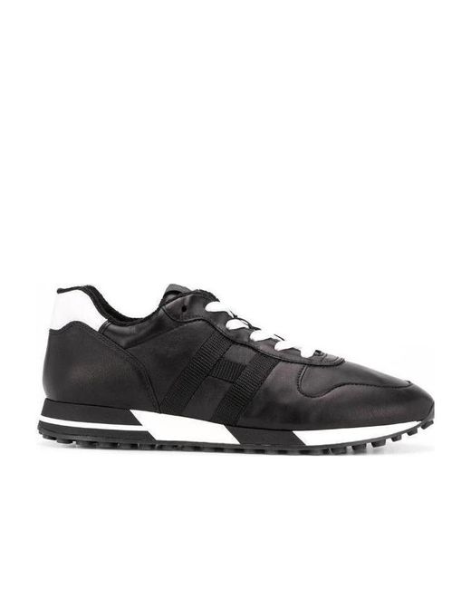 Hogan Men's Black H383 Low-Top Sneakers