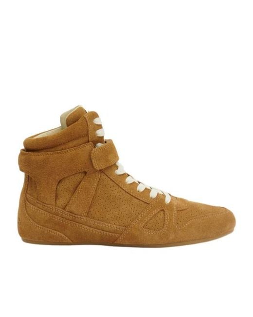 Isabel Marant Brown Senny High Sneakers
