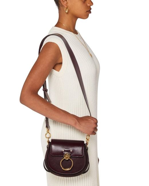 Chloé Purple Logo Shoulder Bag