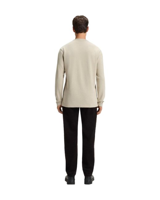 Boss Natural Crewneck Longsleeve Tshirt for men