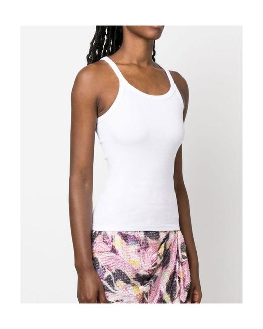 IRO White Thin Shoulder Strap Vest