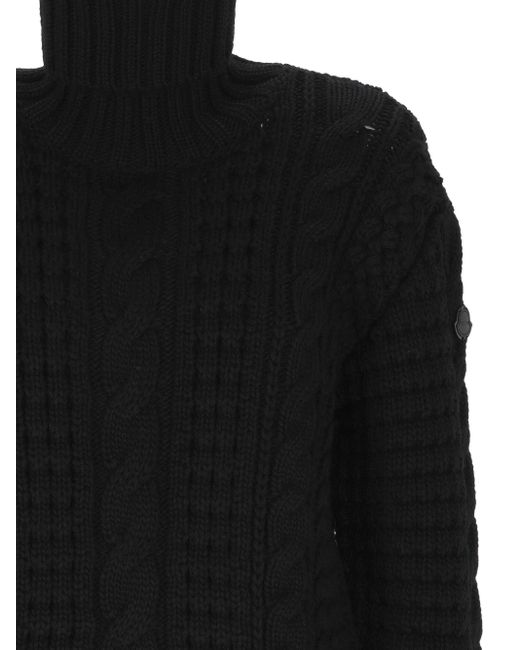 Moncler Black X Edward Enninful Turtleneck Knitted Jumper